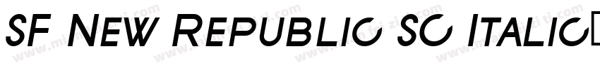 SF New Republic SC Italic字体转换